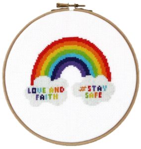 Cross-stitch kit Rainbow.