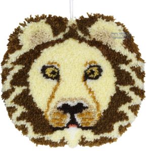 DIY Latch hook lion head wall hanger / decoration kit