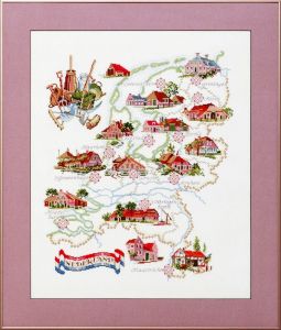 Embroidery kit Map of Holland