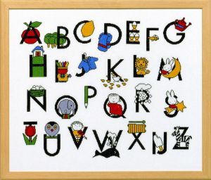 Embroidery kit Miffy alphabet, Dick Bruna