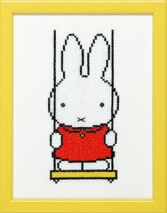 Embroidery kit Miffy on a swing, Dick Bruna