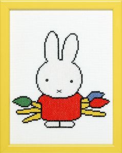 Embroidery kit Miffy with paintbrushes, Dick Bruna