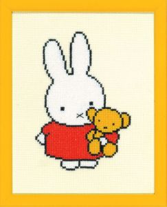 Embroidery kit Miffy with teddy bear, Dick Bruna