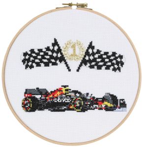 Embroidery kit racing car, formula one