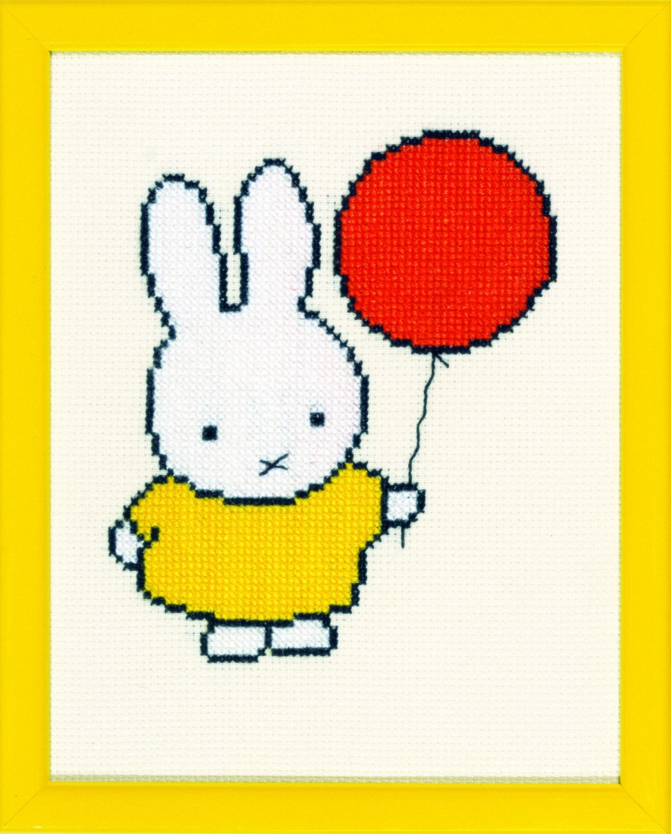 borduurpakket Nijntje met ballon, Dick Bruna