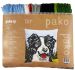 Cross stitch cushion Border Collie printed