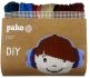 Cross-stitch cushion boy printed