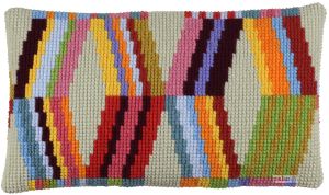 Cross-stitch cushion geometric figures, printed Cross-stitch cushion geometric figures, printed