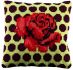 cross stitch cushion trendy red roseprinted