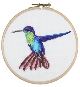Cross-stitch kit  hummingbird