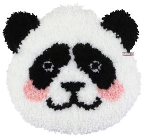 DIY Latch hook Panda head wall hanger / decoration kit DIY Latch hook Panda head wall hanger / decoration kit