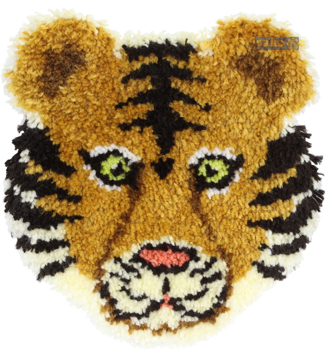 diy latch hook tiger head wall hanger kit decoration kit