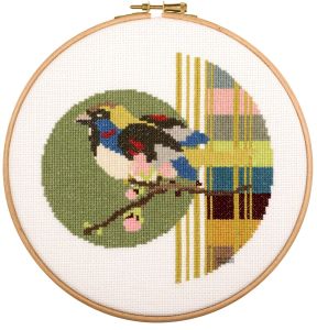 embroidery kit figures with birds embroidery kit figures with birds