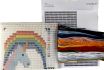 Embroidery kit for children short flat stitch unicorn