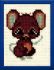 Embroidery kit little mouse for children printed