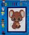 Embroidery kit little mouse for children printed