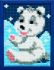 embroidery kit merry ice bear for children printed