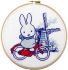 embroidery kit miffy cycling through the netherlands