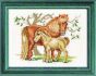 embroidery kit shetland pony and foal