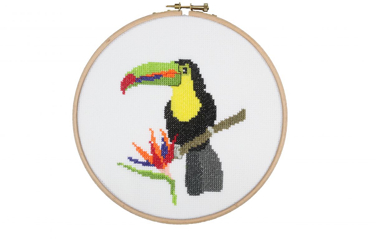 embroidery kit toucan