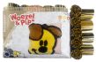 Kussen Pip kruissteekknoop borduurpakket WoezelPip.