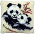 latch hook cushion kit panda bears