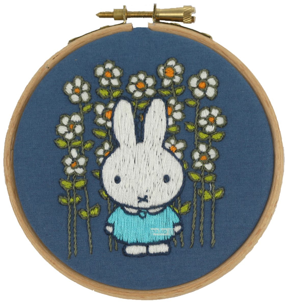 printed embroidery kit miffy in the flower field dick bruna
